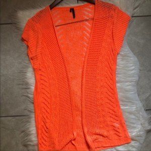 Maurice’s short sleeve knit cardigan. Size L